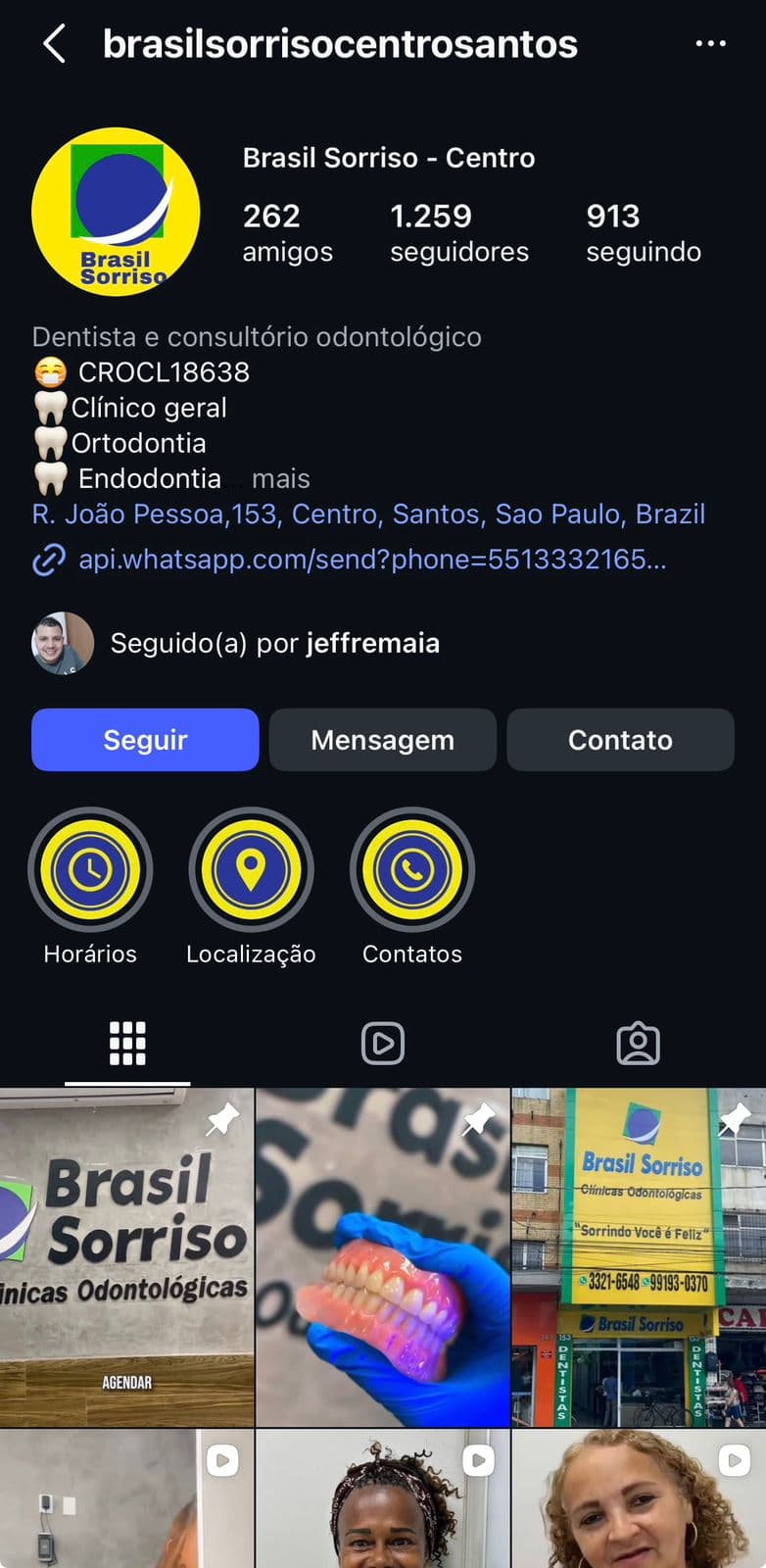 Print Instagram - Brasil Sorriso - Centro