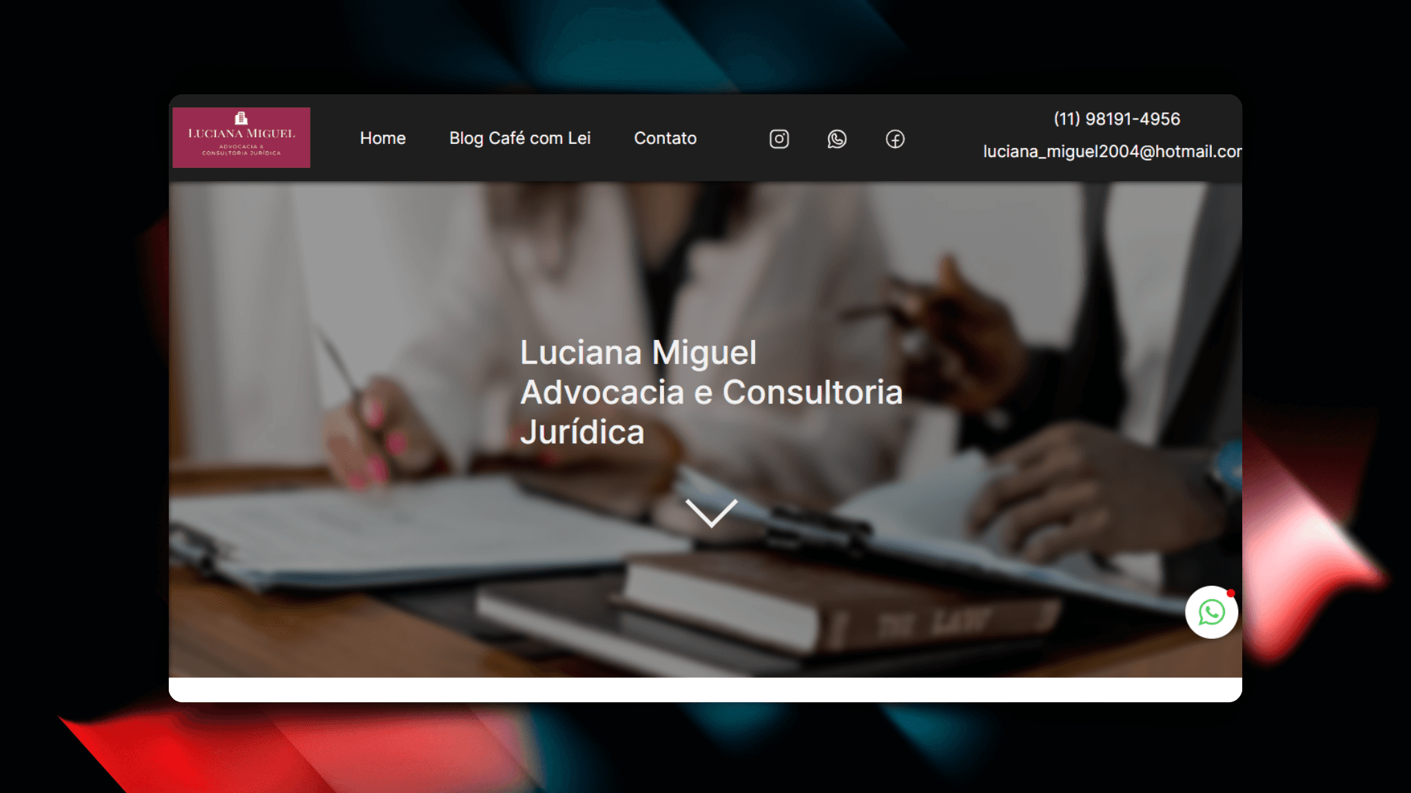 Preview of the Luciana Advocacia project